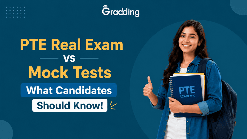 PTE Real Exam Vs Mock Tests Comparison Guide PTE Real Exam Vs Mock Tests: What Candidates Should Know!