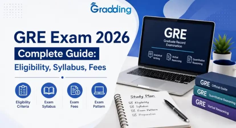 GRE Exam 2026 Complete Guide: Eligibility, Syllabus, Fees GRE Exam 2026 Explained: Format, Fees, Eligibility & How It Actually Works
