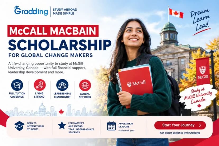 McCall MacBain Scholarship 2027: Benefits, Eligibility & Application McCall MacBain Scholarship 2027: Eligibility, Benefits & Application Guide