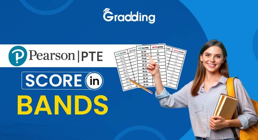 Know the process of converting PTE scores in bands| Gradding.com.
