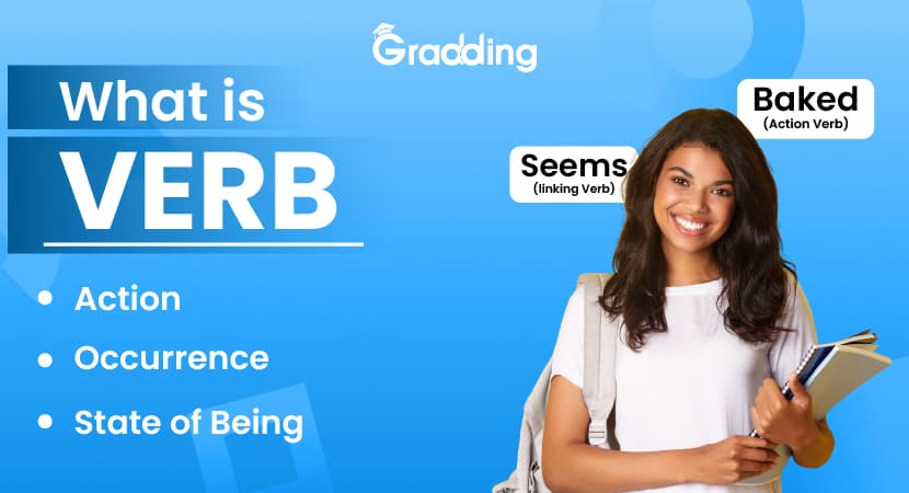 Know about verbs, its types, different forms, and more| Gradding.com.