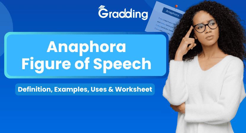 Anaphora Figure of Speech Learn Anaphora Figure of speech with examples and practice worksheets| Gradding.com