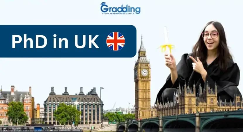 PhD in UK Discover top universities, specialisations, and requirements for doing a PhD in UK with Gradding.com