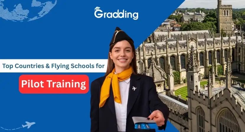 Top Countries & Flying Schools for Pilot Training in 2025-26 Discover Top Countries & Flying Schools for Pilot Training in 2025-26 with Gradding