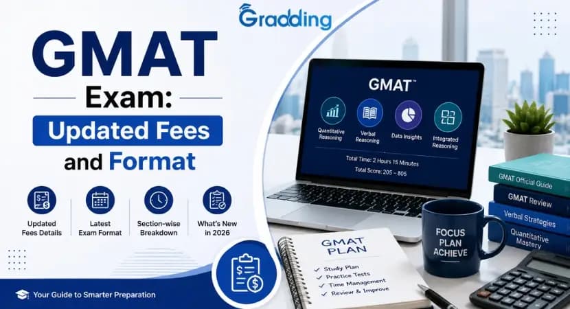 GMAT Exam: Updated Fees and Format Explore GMAT Exam Updated Format and Fees with Gradding.com