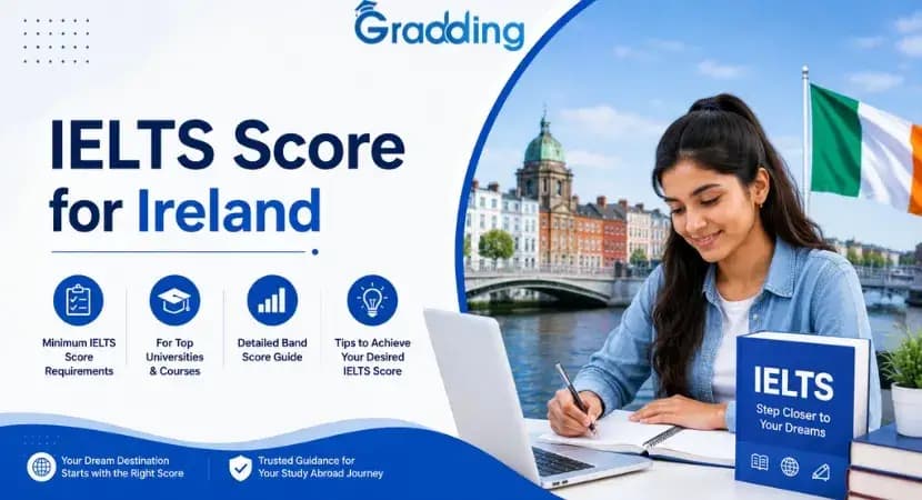 IELTS score for Ireland IELTS Score for Ireland: Minimum Band Requirement 2026-27 | Gradding.com
