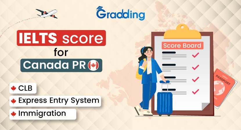 Find the minimum IELTS score for Canada PR Identify minimum IELTS score for Canada PR with CLB levels and express entry system