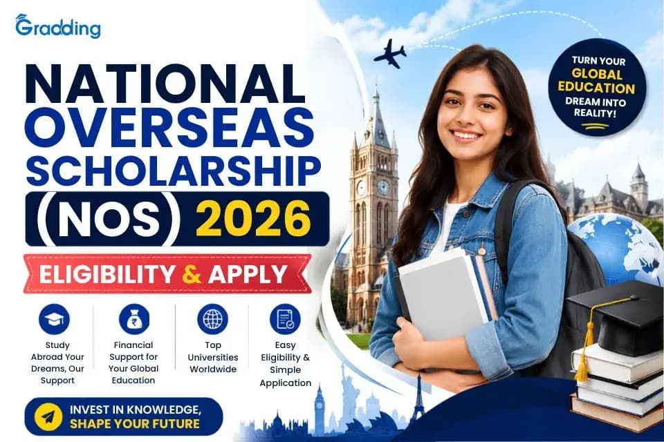 National Overseas Scholarship (NOS) 2026 Complete Guide National Overseas Scholarship 2026 guide covering eligibility, benefits, application process, documents, and selection criteria for Indian students.