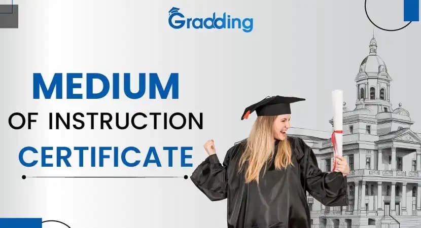Medium of Instruction Certificate Medium of Instruction Certificate I Gradding.com