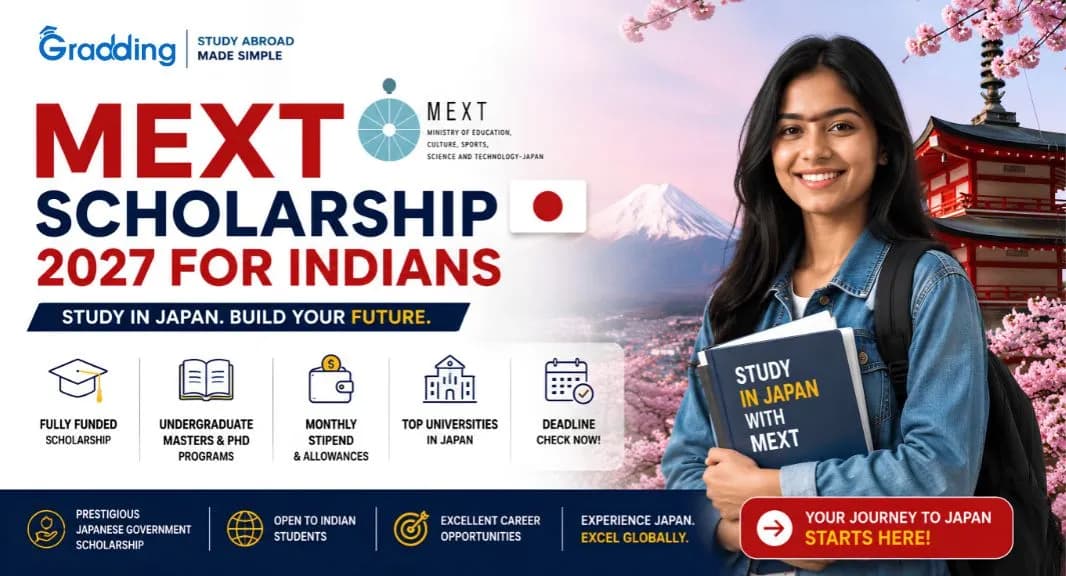 MEXT Scholarship: Complete Guide for 2027 Learn all about the MEXT Scholarship 2027 with Gradding.com