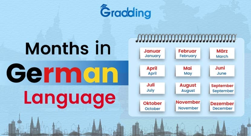 Months in German Language Explore and learn months in German language with Gradding.com