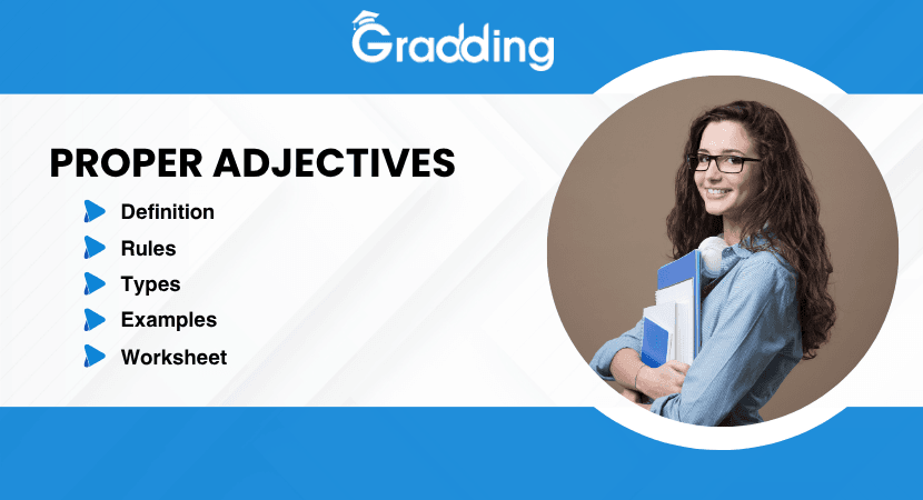 Proper adjective Gauge on Proper Adjective: Definition, Rules, Examples & Worksheet | Gradding.com