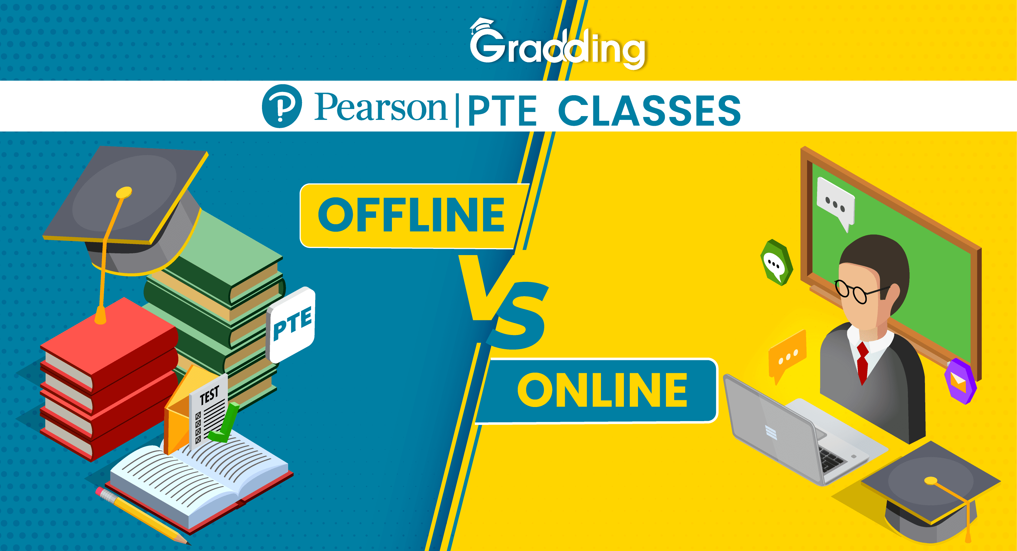 Online PTE Classes V/S Offline PTE Classes What is the difference between Online PTE classes and offline PTE classes? | Gradding.com