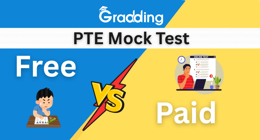 Free vs Paid PTE Mock Test for Better Results Free vs Paid PTE Mock Test for Better Results| Gradding.com