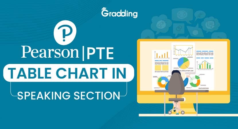 PTE Table Chart in Speaking Section Master the PTE table chart of speaking section through a detailed guide by Gradding.com
