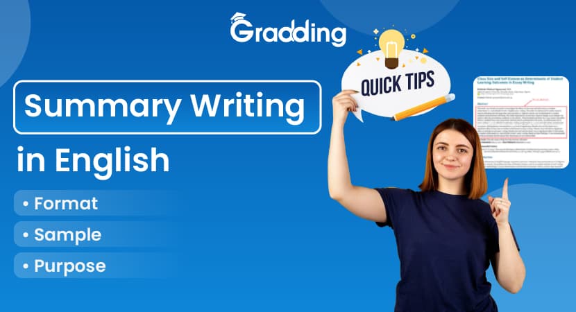 Summary Writing in English Summary Writing in English| Gradding.com