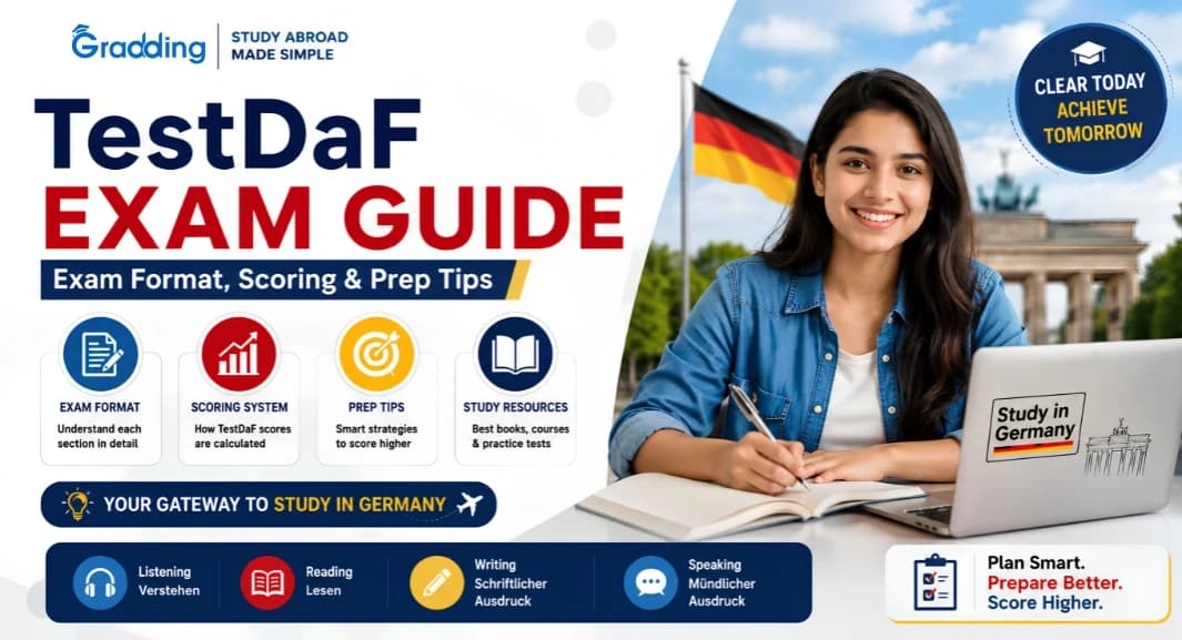 TestDaF Exam Guide 2026 A comprehensive Guide in the TestDaF exam 2026 with Gradding.com