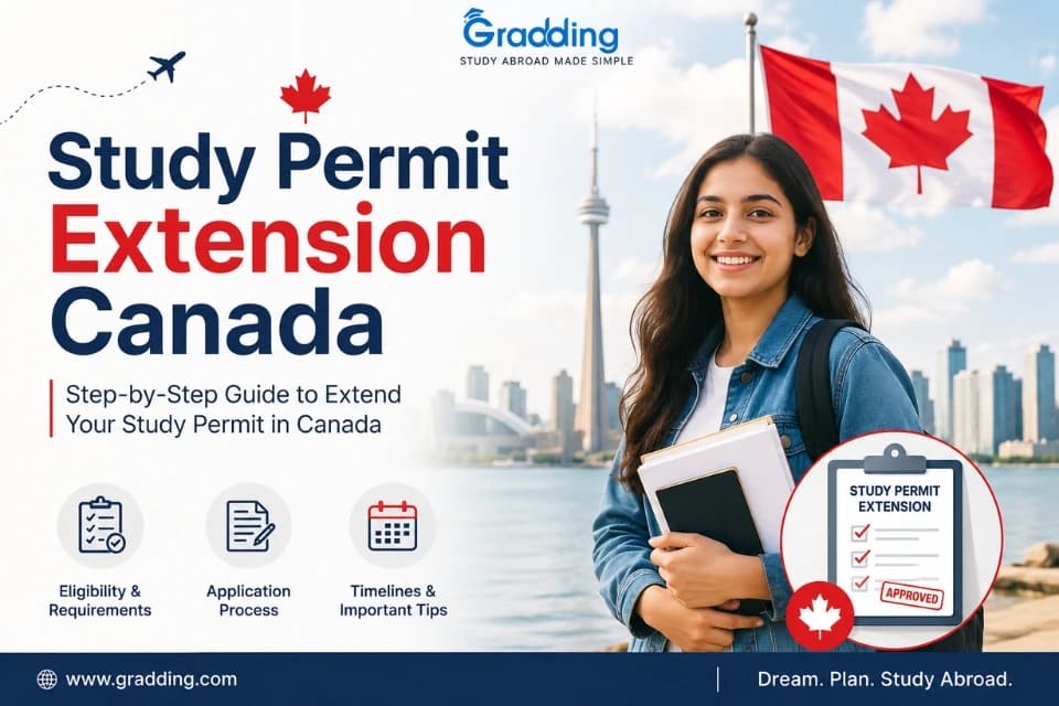 Study Permit Extension Discover the Complete Process for Study Permit Extension in Canada with Gradding.com