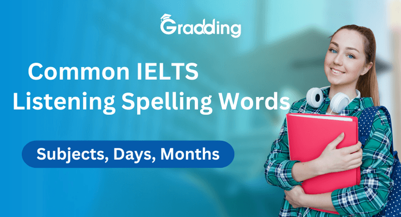 Common IELTS Listening Spelling words
