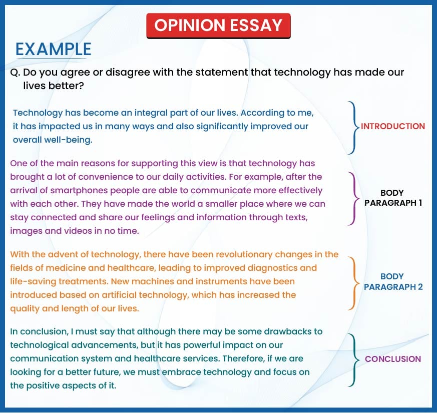 An example of opinion essay by Gradding.com