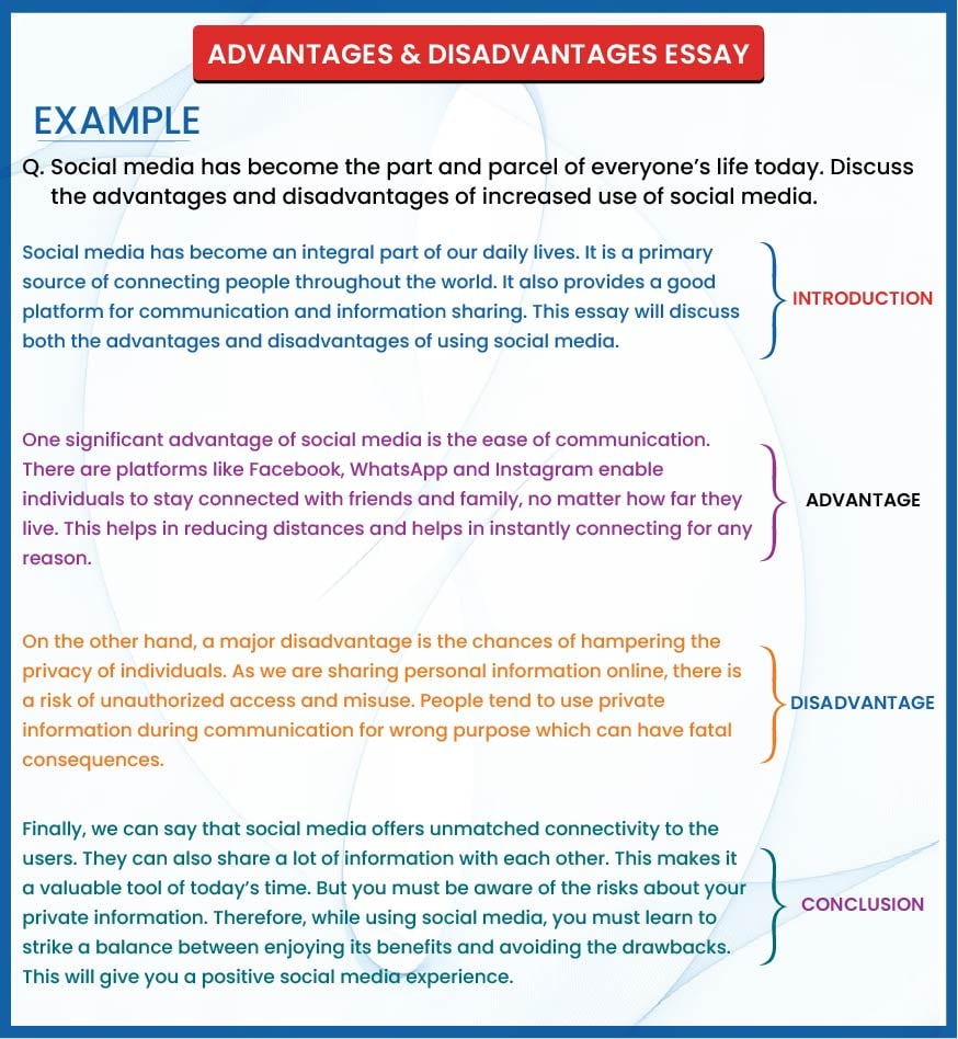 An example of advantages and disadvantages essay by Gradding.com